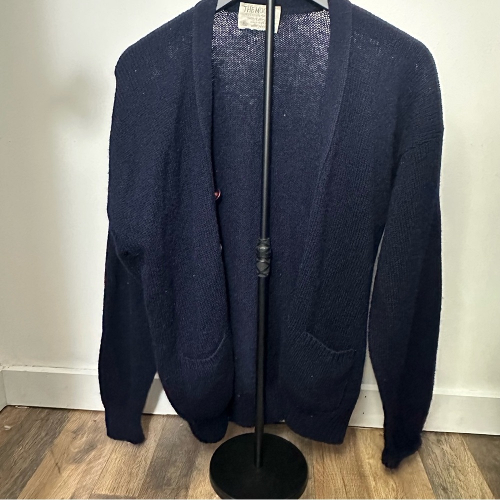 Vintage 60s 70s Shetland Wool Cardigan | Made in USA | grandpa sweater